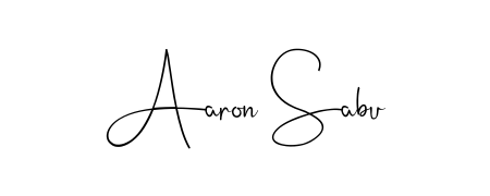 Make a beautiful signature design for name Aaron Sabu. With this signature (Andilay-7BmLP) style, you can create a handwritten signature for free. Aaron Sabu signature style 4 images and pictures png