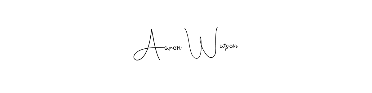 Also we have Aaron Watson name is the best signature style. Create professional handwritten signature collection using Andilay-7BmLP autograph style. Aaron Watson signature style 4 images and pictures png