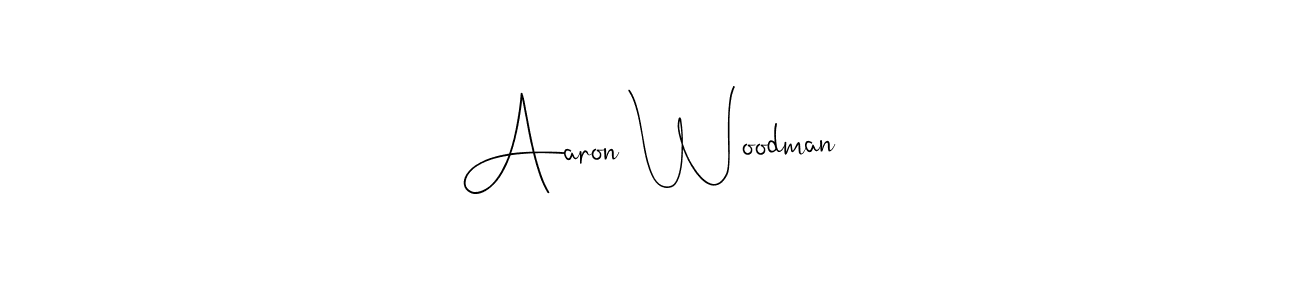 Design your own signature with our free online signature maker. With this signature software, you can create a handwritten (Andilay-7BmLP) signature for name Aaron Woodman. Aaron Woodman signature style 4 images and pictures png