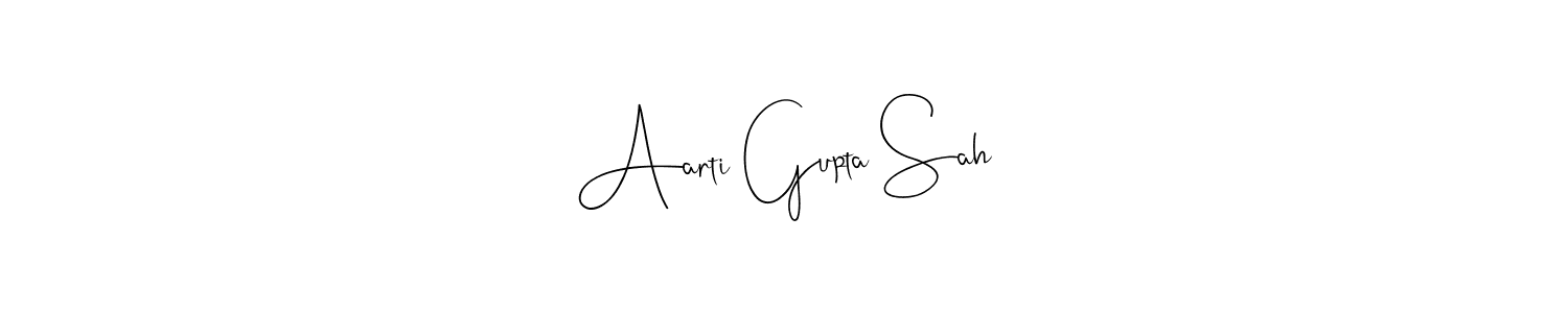 You can use this online signature creator to create a handwritten signature for the name Aarti Gupta Sah. This is the best online autograph maker. Aarti Gupta Sah signature style 4 images and pictures png