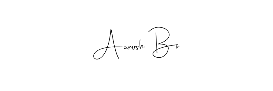 You should practise on your own different ways (Andilay-7BmLP) to write your name (Aarush Bs) in signature. don't let someone else do it for you. Aarush Bs signature style 4 images and pictures png