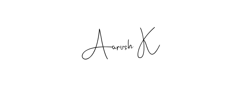 Once you've used our free online signature maker to create your best signature Andilay-7BmLP style, it's time to enjoy all of the benefits that Aarush K name signing documents. Aarush K signature style 4 images and pictures png