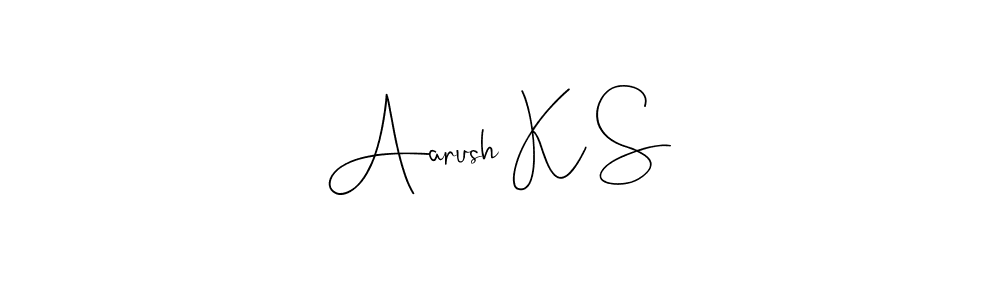 Make a beautiful signature design for name Aarush K S. Use this online signature maker to create a handwritten signature for free. Aarush K S signature style 4 images and pictures png