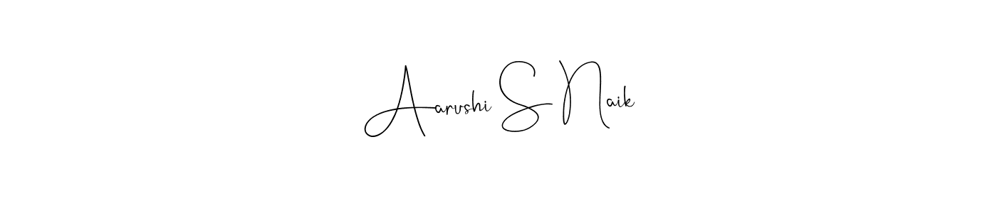 This is the best signature style for the Aarushi S Naik name. Also you like these signature font (Andilay-7BmLP). Mix name signature. Aarushi S Naik signature style 4 images and pictures png