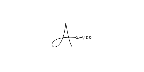 Also we have Aarvee name is the best signature style. Create professional handwritten signature collection using Andilay-7BmLP autograph style. Aarvee signature style 4 images and pictures png