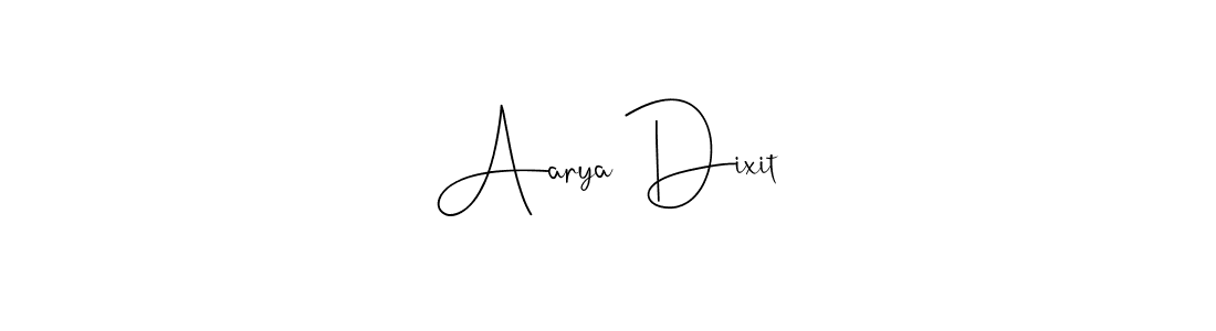 The best way (Andilay-7BmLP) to make a short signature is to pick only two or three words in your name. The name Aarya Dixit include a total of six letters. For converting this name. Aarya Dixit signature style 4 images and pictures png