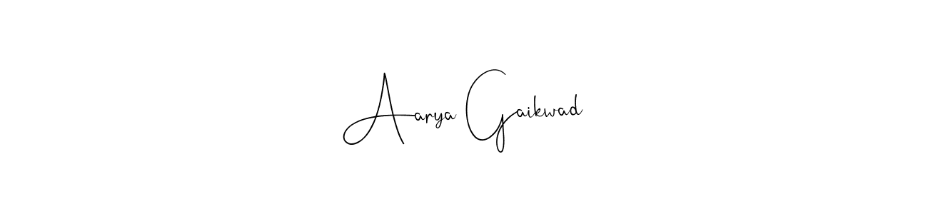 Also we have Aarya Gaikwad name is the best signature style. Create professional handwritten signature collection using Andilay-7BmLP autograph style. Aarya Gaikwad signature style 4 images and pictures png