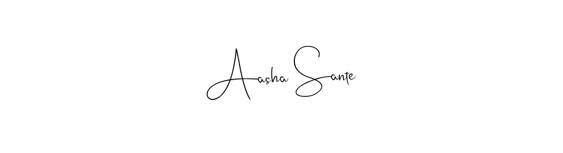 You can use this online signature creator to create a handwritten signature for the name Aasha Sante. This is the best online autograph maker. Aasha Sante signature style 4 images and pictures png