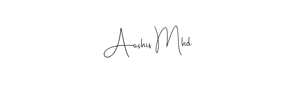 Create a beautiful signature design for name Aashif Mhd. With this signature (Andilay-7BmLP) fonts, you can make a handwritten signature for free. Aashif Mhd signature style 4 images and pictures png