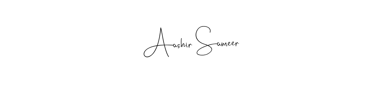 How to Draw Aashir Sameer signature style? Andilay-7BmLP is a latest design signature styles for name Aashir Sameer. Aashir Sameer signature style 4 images and pictures png