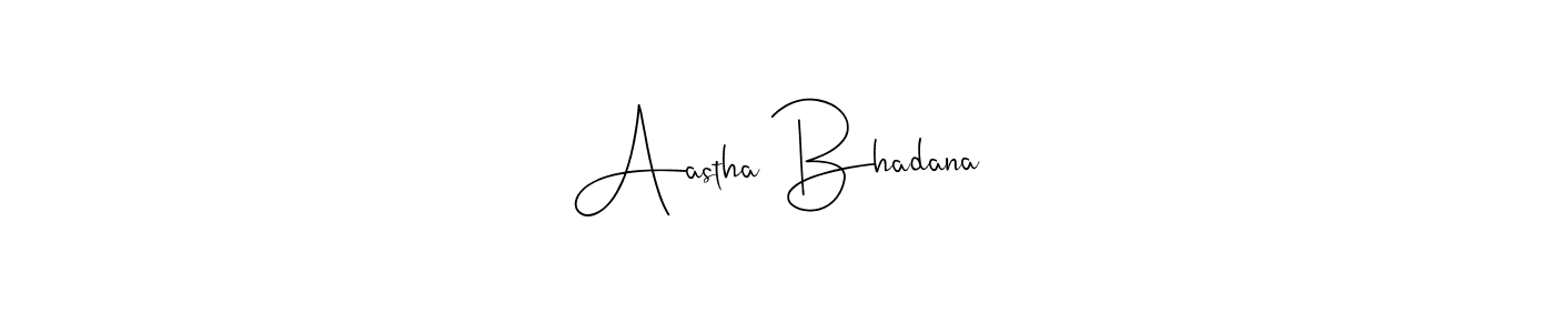 Make a beautiful signature design for name Aastha Bhadana. Use this online signature maker to create a handwritten signature for free. Aastha Bhadana signature style 4 images and pictures png