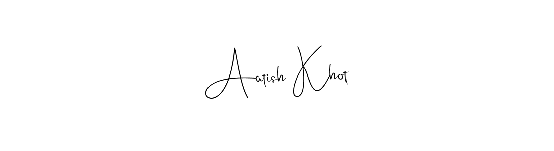 You can use this online signature creator to create a handwritten signature for the name Aatish Khot. This is the best online autograph maker. Aatish Khot signature style 4 images and pictures png