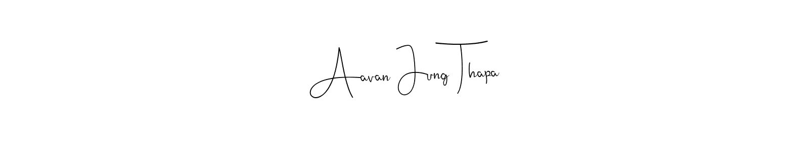 You can use this online signature creator to create a handwritten signature for the name Aavan Jung Thapa. This is the best online autograph maker. Aavan Jung Thapa signature style 4 images and pictures png