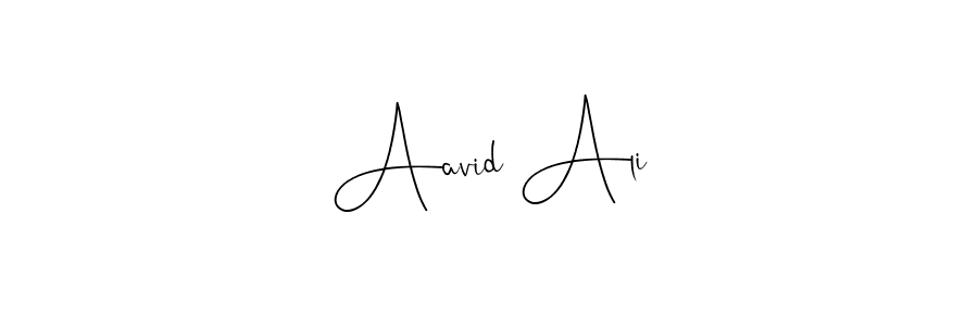 if you are searching for the best signature style for your name Aavid Ali. so please give up your signature search. here we have designed multiple signature styles  using Andilay-7BmLP. Aavid Ali signature style 4 images and pictures png