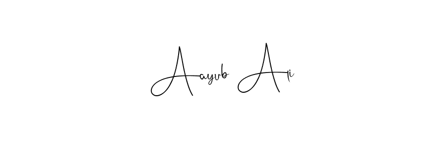 Design your own signature with our free online signature maker. With this signature software, you can create a handwritten (Andilay-7BmLP) signature for name Aayub Ali. Aayub Ali signature style 4 images and pictures png