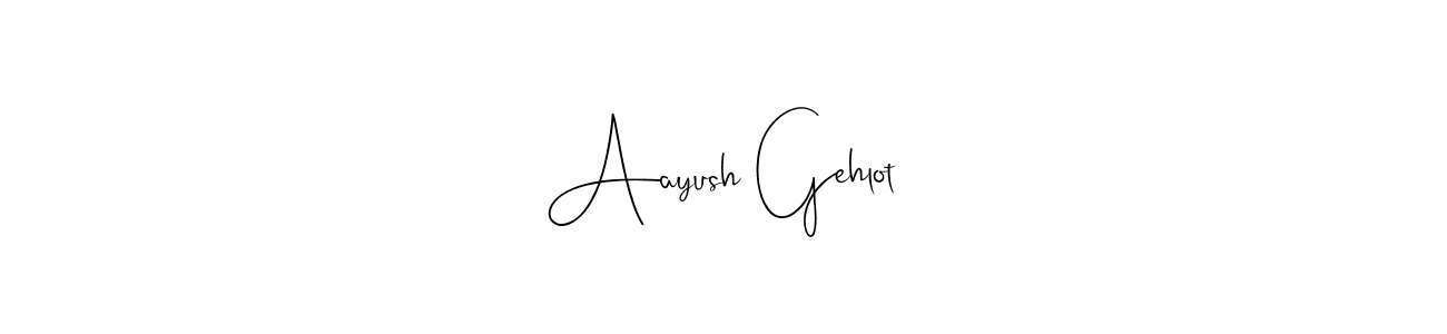 Use a signature maker to create a handwritten signature online. With this signature software, you can design (Andilay-7BmLP) your own signature for name Aayush Gehlot. Aayush Gehlot signature style 4 images and pictures png