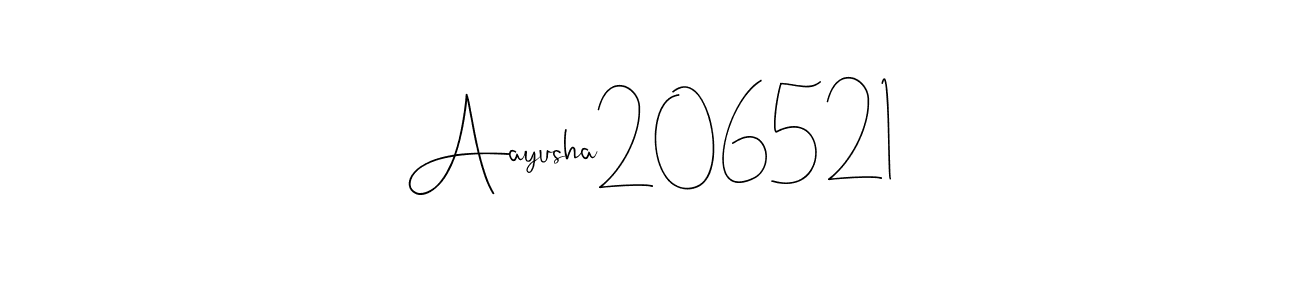 Design your own signature with our free online signature maker. With this signature software, you can create a handwritten (Andilay-7BmLP) signature for name Aayusha206521. Aayusha206521 signature style 4 images and pictures png