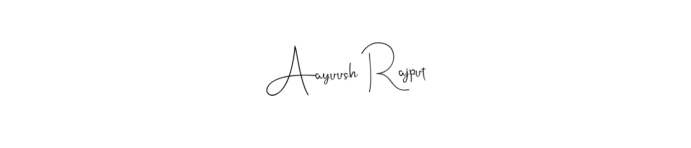 This is the best signature style for the Aayuush Rajput name. Also you like these signature font (Andilay-7BmLP). Mix name signature. Aayuush Rajput signature style 4 images and pictures png