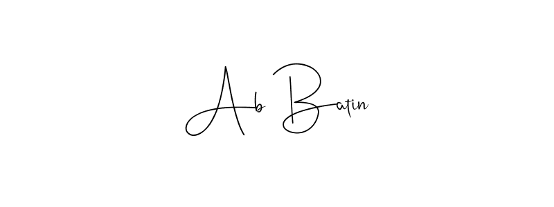 Also we have Ab Batin name is the best signature style. Create professional handwritten signature collection using Andilay-7BmLP autograph style. Ab Batin signature style 4 images and pictures png