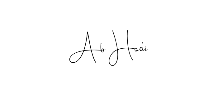 Once you've used our free online signature maker to create your best signature Andilay-7BmLP style, it's time to enjoy all of the benefits that Ab Hadi name signing documents. Ab Hadi signature style 4 images and pictures png