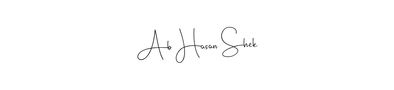 Here are the top 10 professional signature styles for the name Ab Hasan Shek. These are the best autograph styles you can use for your name. Ab Hasan Shek signature style 4 images and pictures png