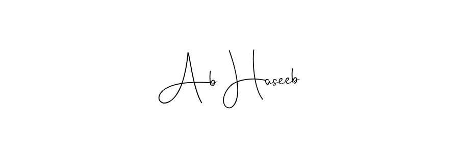 Make a beautiful signature design for name Ab Haseeb. Use this online signature maker to create a handwritten signature for free. Ab Haseeb signature style 4 images and pictures png