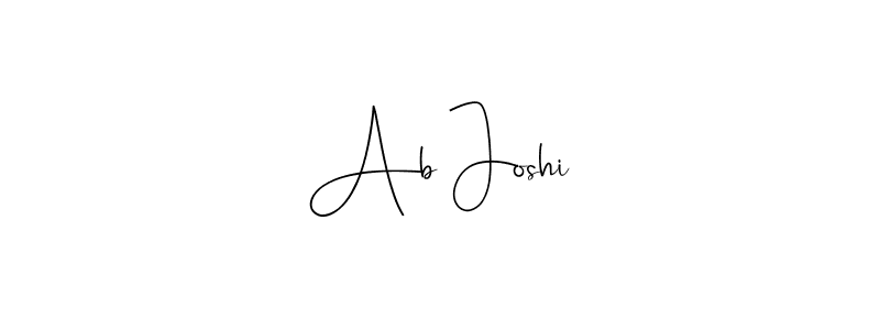 if you are searching for the best signature style for your name Ab Joshi. so please give up your signature search. here we have designed multiple signature styles  using Andilay-7BmLP. Ab Joshi signature style 4 images and pictures png