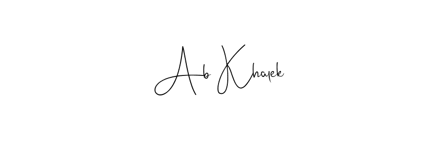 You can use this online signature creator to create a handwritten signature for the name Ab Khalek. This is the best online autograph maker. Ab Khalek signature style 4 images and pictures png