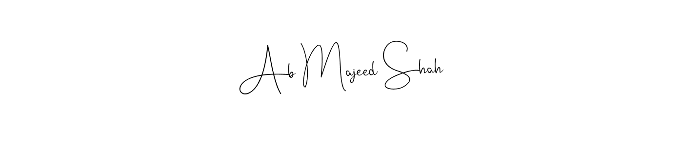 Ab Majeed Shah stylish signature style. Best Handwritten Sign (Andilay-7BmLP) for my name. Handwritten Signature Collection Ideas for my name Ab Majeed Shah. Ab Majeed Shah signature style 4 images and pictures png