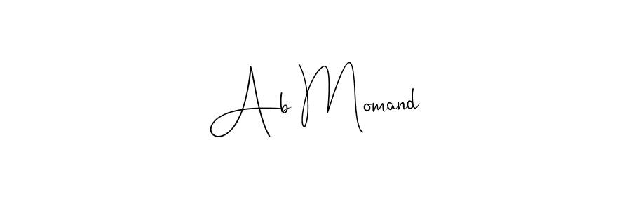 Also You can easily find your signature by using the search form. We will create Ab Momand name handwritten signature images for you free of cost using Andilay-7BmLP sign style. Ab Momand signature style 4 images and pictures png