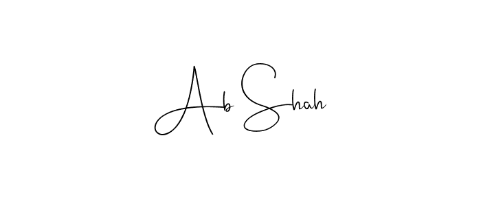 Use a signature maker to create a handwritten signature online. With this signature software, you can design (Andilay-7BmLP) your own signature for name Ab Shah. Ab Shah signature style 4 images and pictures png