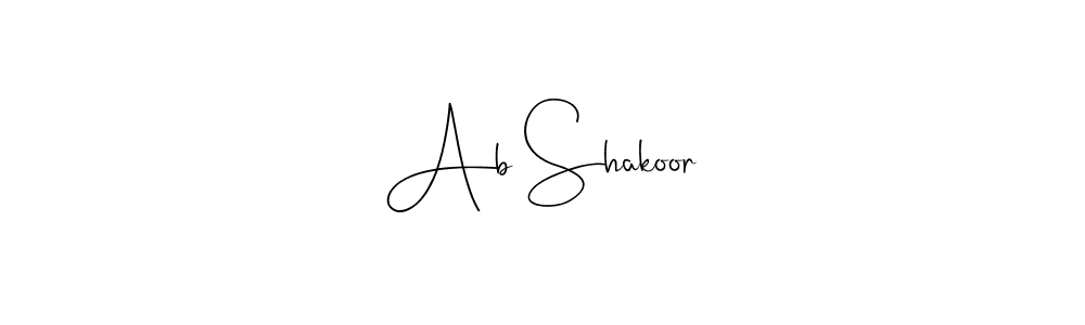 Make a beautiful signature design for name Ab Shakoor. Use this online signature maker to create a handwritten signature for free. Ab Shakoor signature style 4 images and pictures png