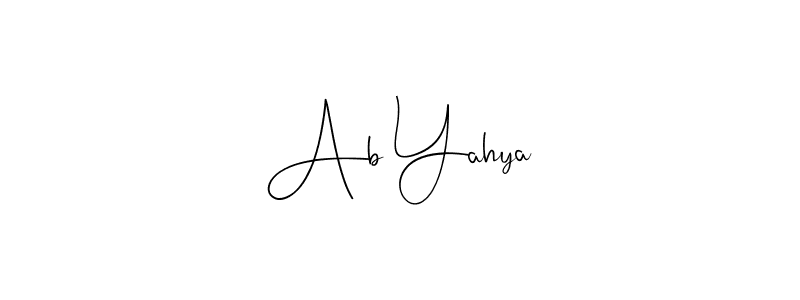 Once you've used our free online signature maker to create your best signature Andilay-7BmLP style, it's time to enjoy all of the benefits that Ab Yahya name signing documents. Ab Yahya signature style 4 images and pictures png