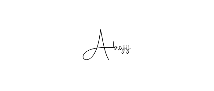 Make a beautiful signature design for name Ab.ajij. Use this online signature maker to create a handwritten signature for free. Ab.ajij signature style 4 images and pictures png