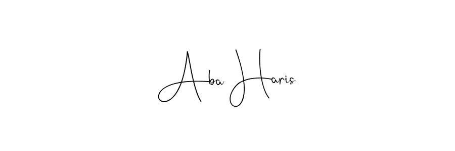 if you are searching for the best signature style for your name Aba Haris. so please give up your signature search. here we have designed multiple signature styles  using Andilay-7BmLP. Aba Haris signature style 4 images and pictures png