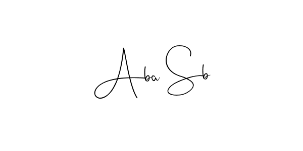 Andilay-7BmLP is a professional signature style that is perfect for those who want to add a touch of class to their signature. It is also a great choice for those who want to make their signature more unique. Get Aba Sb name to fancy signature for free. Aba Sb signature style 4 images and pictures png