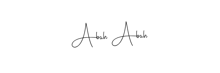 Make a beautiful signature design for name Abah Abah. With this signature (Andilay-7BmLP) style, you can create a handwritten signature for free. Abah Abah signature style 4 images and pictures png