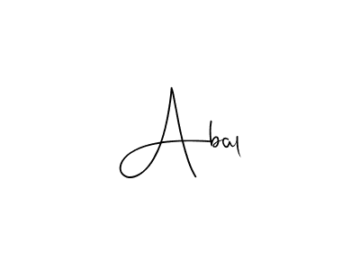 Design your own signature with our free online signature maker. With this signature software, you can create a handwritten (Andilay-7BmLP) signature for name Abal. Abal signature style 4 images and pictures png