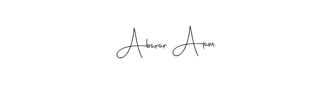 Make a beautiful signature design for name Abarar Alam. With this signature (Andilay-7BmLP) style, you can create a handwritten signature for free. Abarar Alam signature style 4 images and pictures png