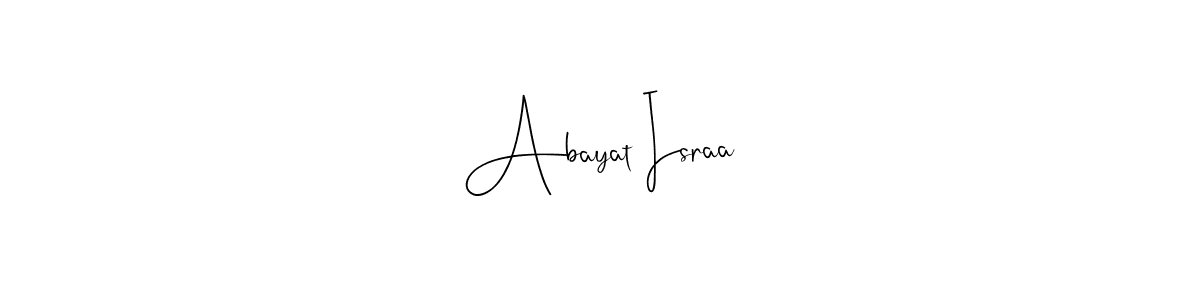 Make a beautiful signature design for name Abayat Israa. Use this online signature maker to create a handwritten signature for free. Abayat Israa signature style 4 images and pictures png