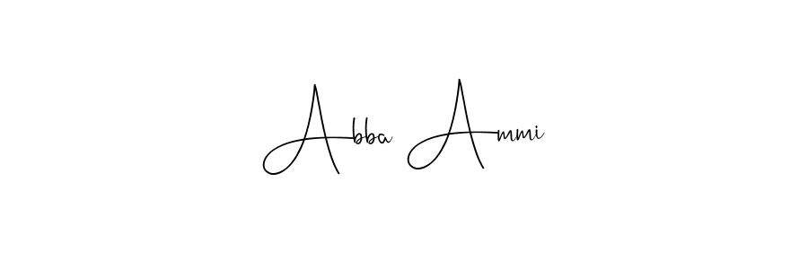 How to make Abba Ammi name signature. Use Andilay-7BmLP style for creating short signs online. This is the latest handwritten sign. Abba Ammi signature style 4 images and pictures png