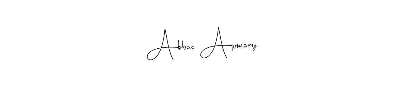 Make a beautiful signature design for name Abbas Alumary. With this signature (Andilay-7BmLP) style, you can create a handwritten signature for free. Abbas Alumary signature style 4 images and pictures png
