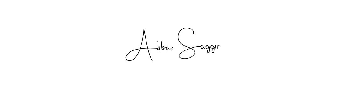 Make a beautiful signature design for name Abbas Saggu. With this signature (Andilay-7BmLP) style, you can create a handwritten signature for free. Abbas Saggu signature style 4 images and pictures png