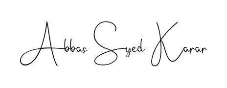 Get an exclusive digital autograph for Abbas Syed Karar. The Andilay-7BmLP typeface captures the charm of real penmanship on paper. Abbas Syed Karar signature style 4 images and pictures png