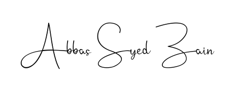Create an unforgettable impression when signing with Abbas Syed Zain name styled in Andilay-7BmLP typography. 100% free online generator. Abbas Syed Zain signature style 4 images and pictures png