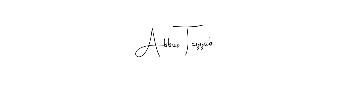 You should practise on your own different ways (Andilay-7BmLP) to write your name (Abbas Tayyab) in signature. don't let someone else do it for you. Abbas Tayyab signature style 4 images and pictures png