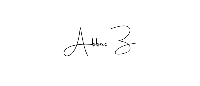 Abbas Z stylish signature style. Best Handwritten Sign (Andilay-7BmLP) for my name. Handwritten Signature Collection Ideas for my name Abbas Z. Abbas Z signature style 4 images and pictures png