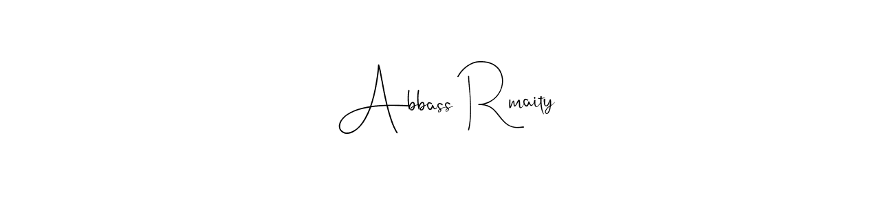 The best way (Andilay-7BmLP) to make a short signature is to pick only two or three words in your name. The name Abbass Rmaity include a total of six letters. For converting this name. Abbass Rmaity signature style 4 images and pictures png