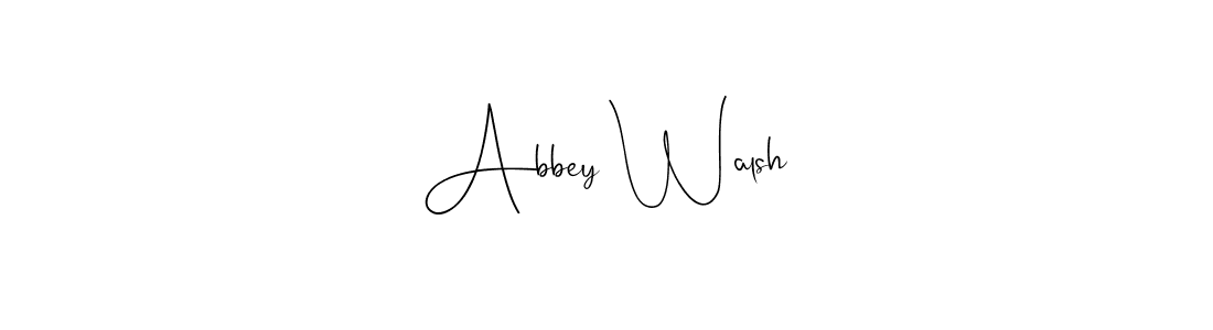 Make a short Abbey Walsh signature style. Manage your documents anywhere anytime using Andilay-7BmLP. Create and add eSignatures, submit forms, share and send files easily. Abbey Walsh signature style 4 images and pictures png