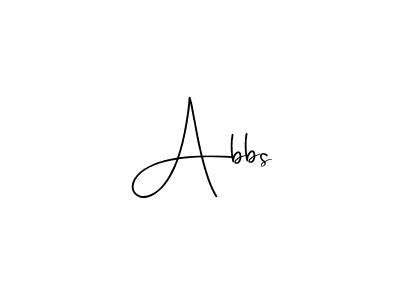 Design your own signature with our free online signature maker. With this signature software, you can create a handwritten (Andilay-7BmLP) signature for name Abbs. Abbs signature style 4 images and pictures png